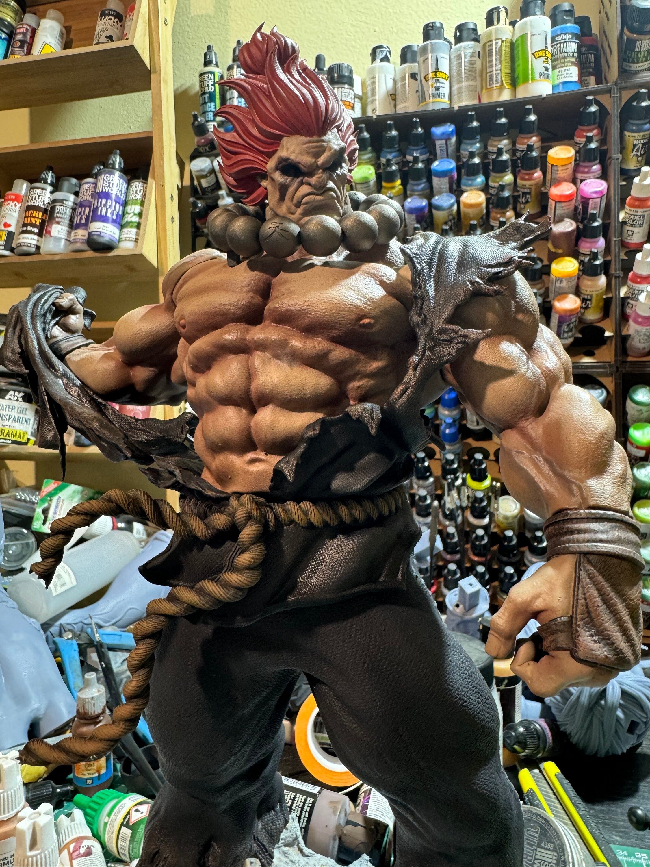 Dark Gi Fighter 1/6 figure statue / hand painted