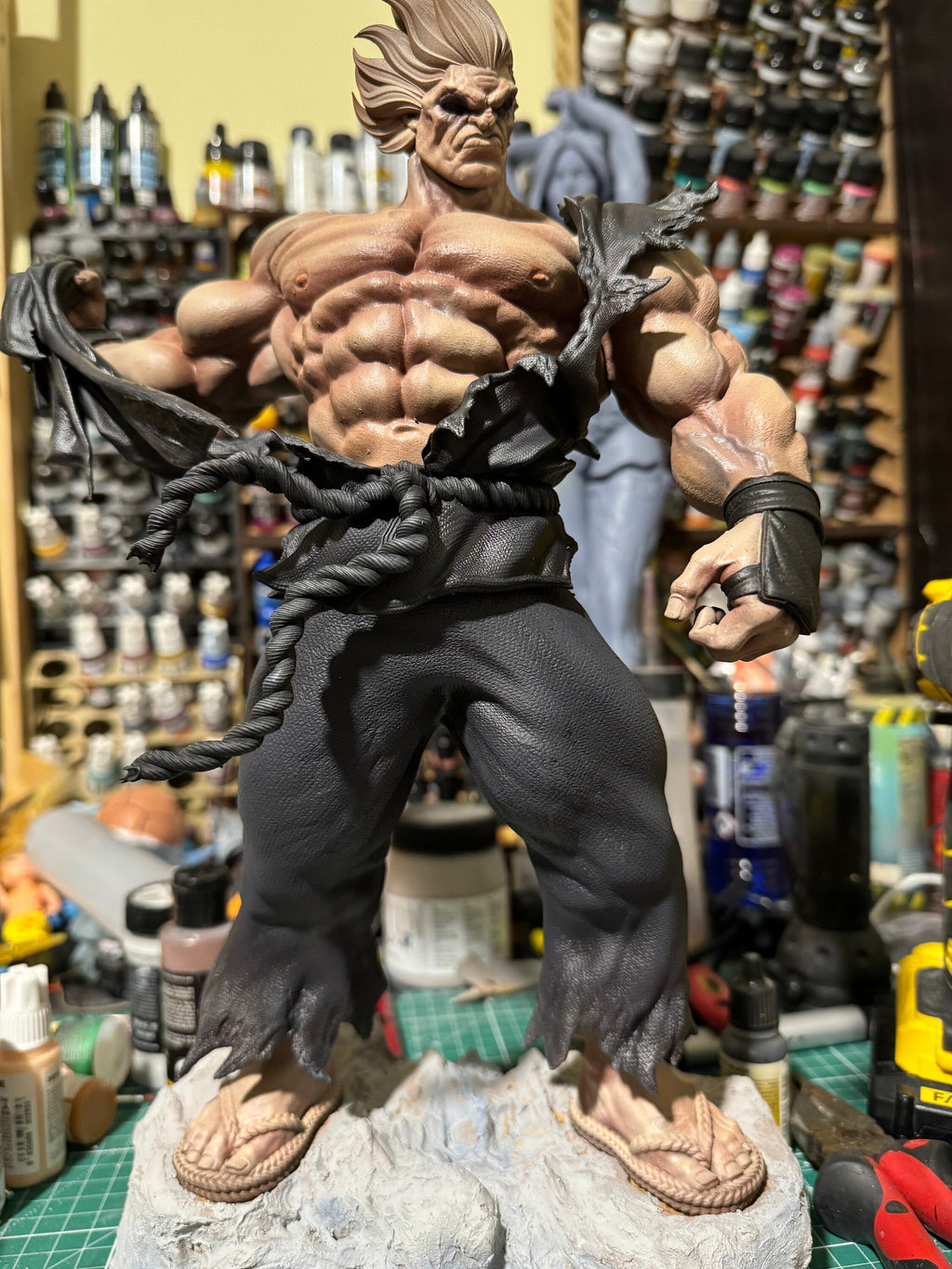 Dark Gi Fighter 1/6 figure statue / hand painted