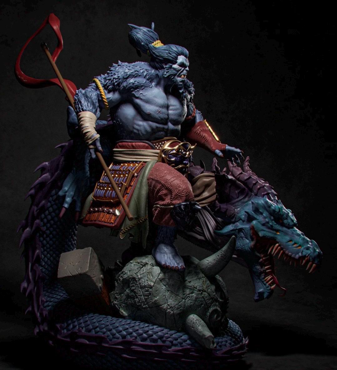 Beast samurai figure statue 1/6 or 1/4 hand painted