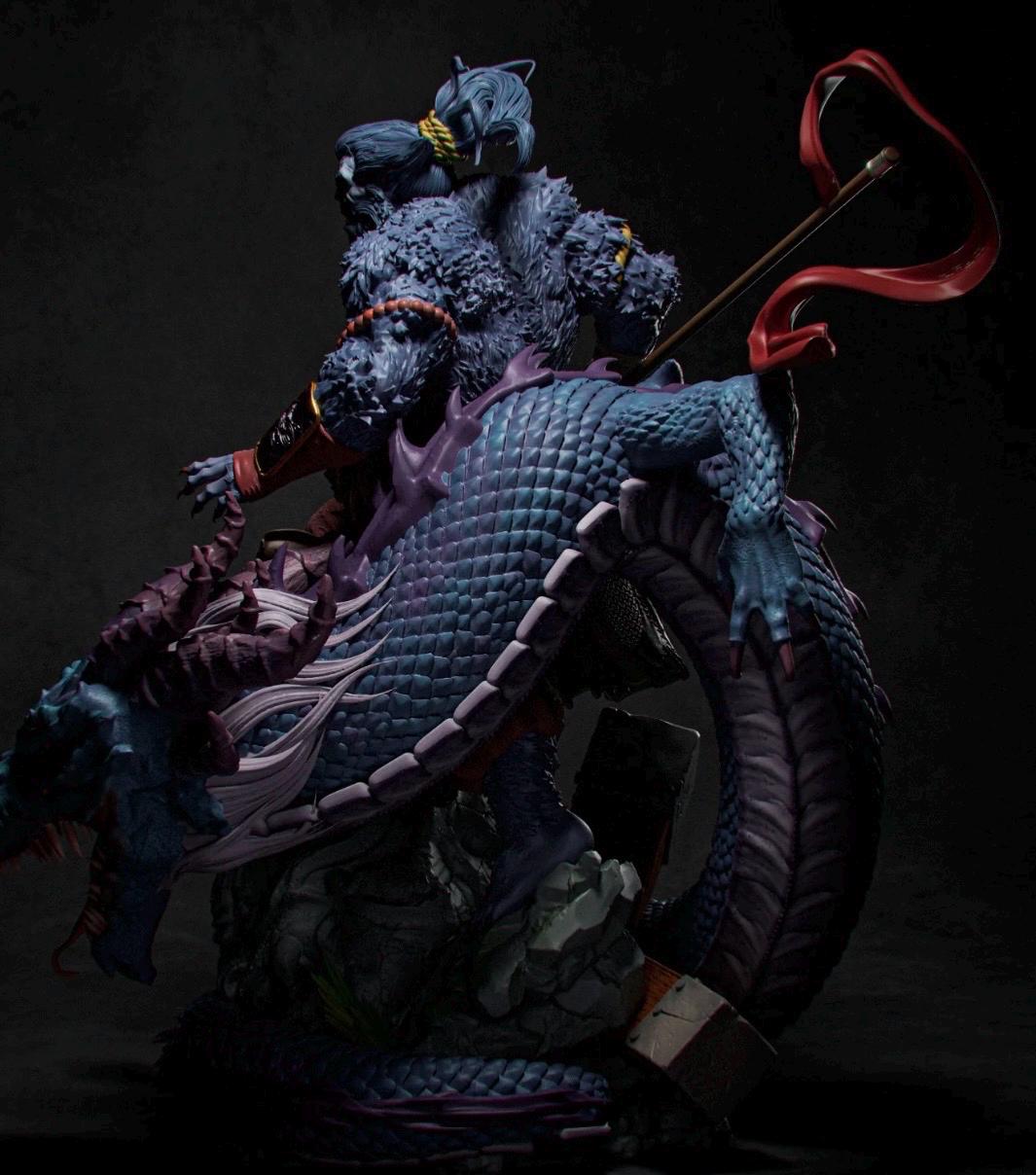 Beast samurai figure statue 1/6 or 1/4 hand painted