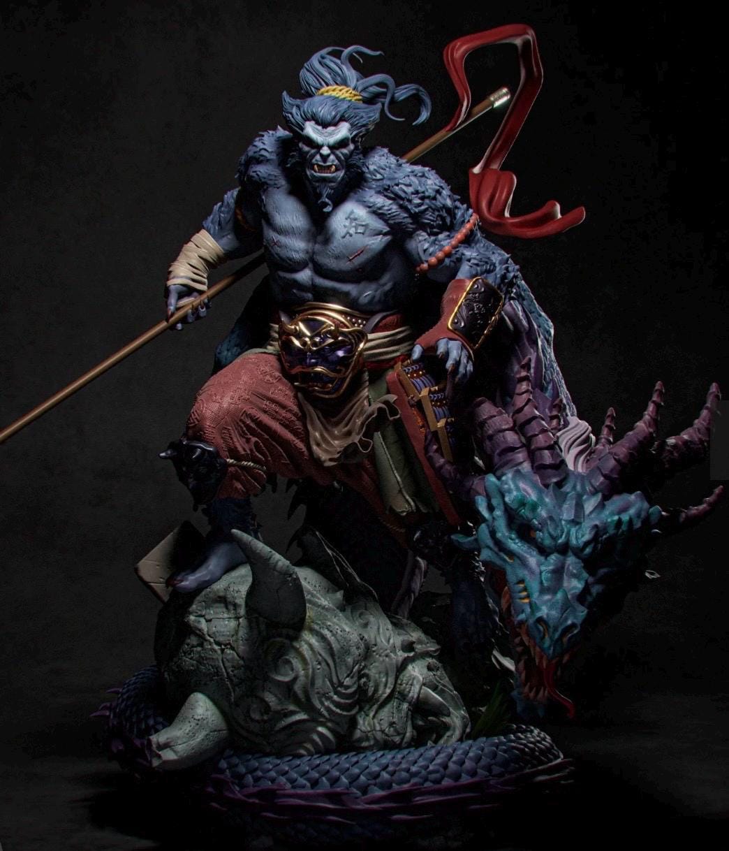Beast samurai figure statue 1/6 or 1/4 hand painted