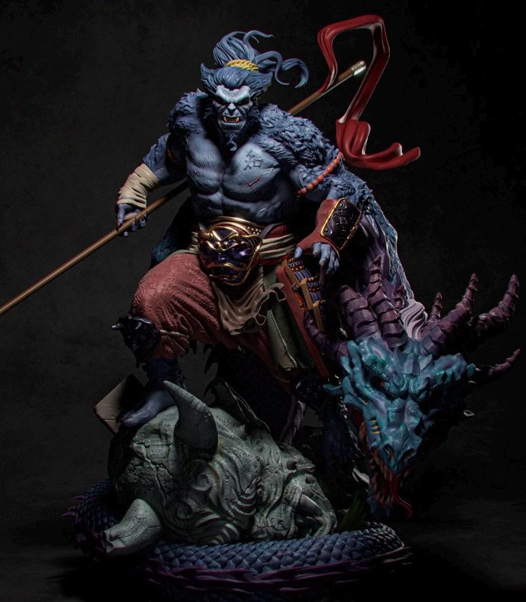 Beast samurai figure statue 1/6 or 1/4 hand painted
