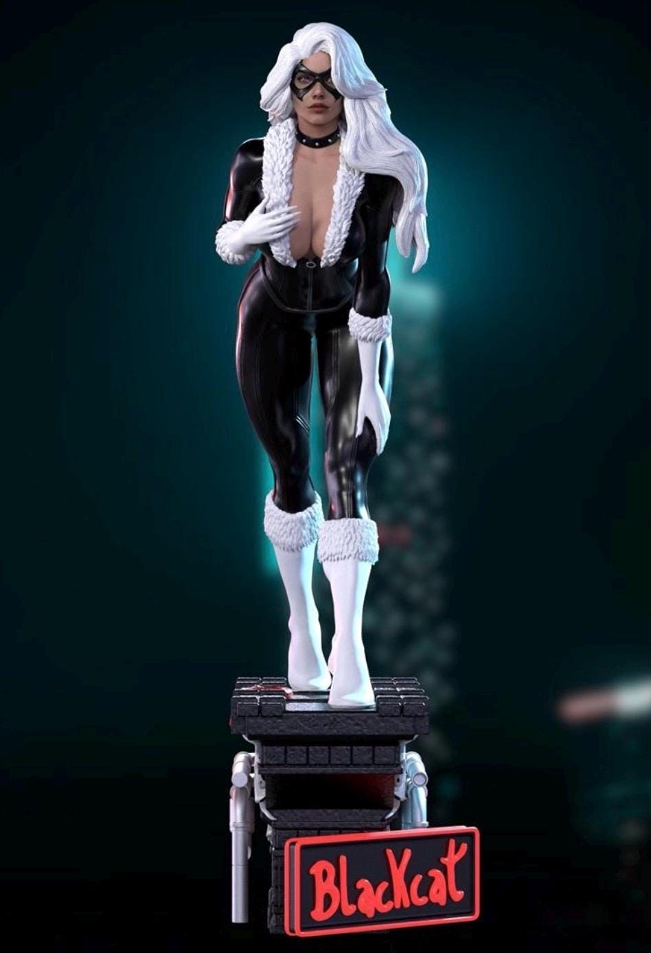 Dark Blackcat Heroine statue 1/6 hand painted