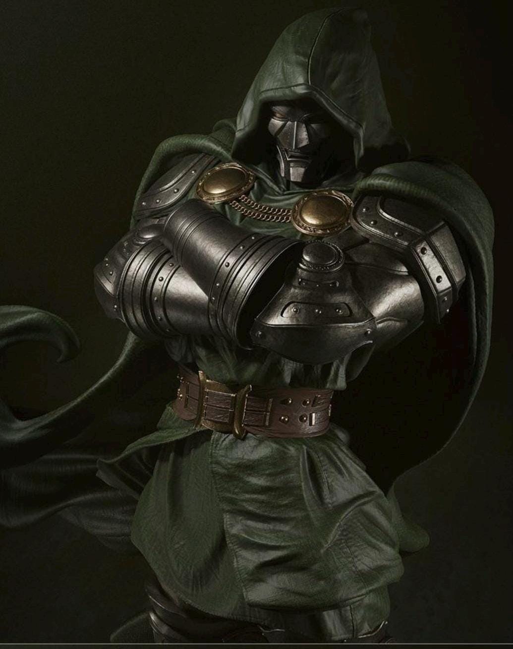 Doom Overlord custom statue 1/6 or 1/4 hand painted