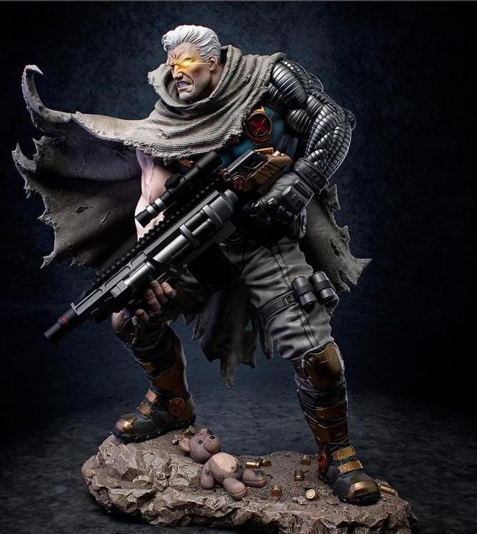 Collectible Custom Cable Figure 32cm Scale 1/6, Detailed Art, for Collectors hand painted