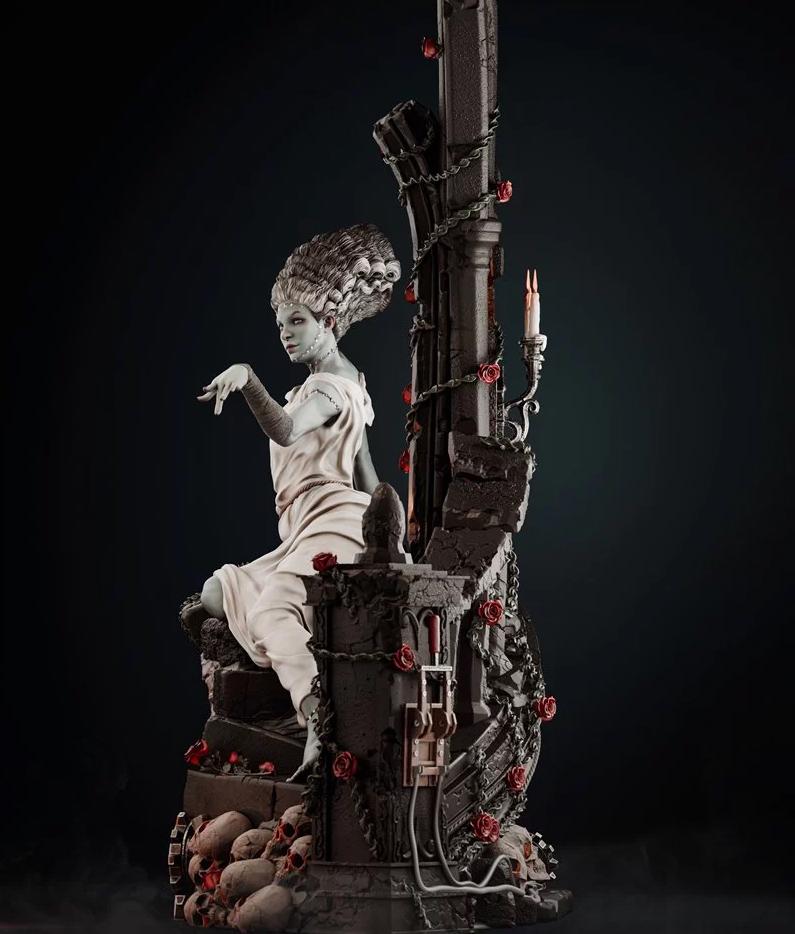 Bride of the Monster Statue: Custom Fantasy Figure 1/6 Scale hand painted