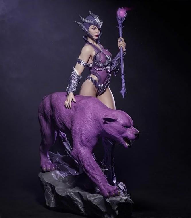 Evil Lyn Witch custom figure 1/6. 33cm hand painted