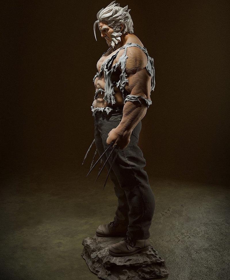 Old Man Logan wolf | statue | 1/6 hand painted