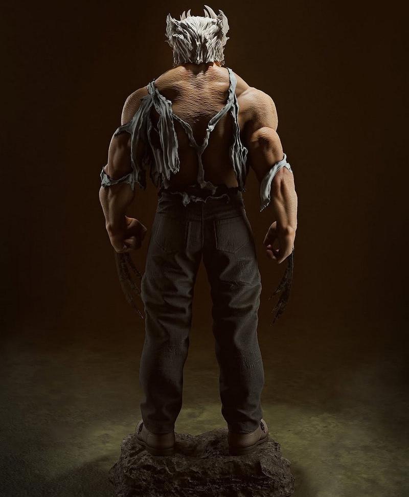 Old Man Logan wolf | statue | 1/6 hand painted