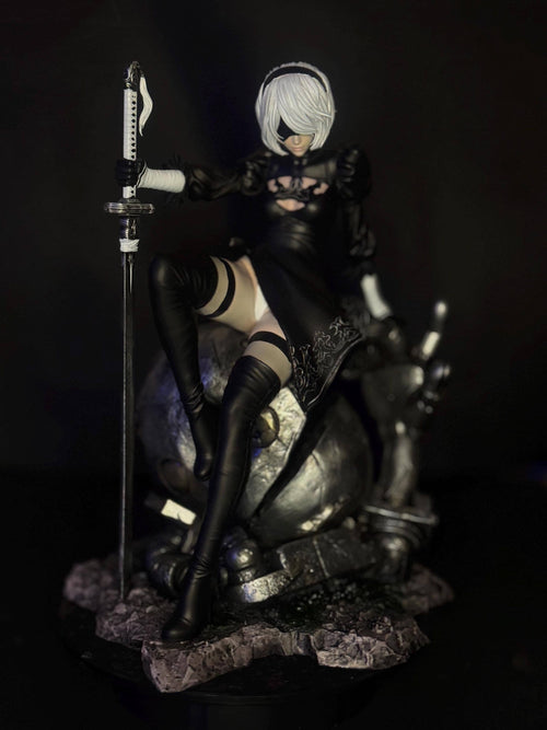 Android Warrior custom statue | battle android | 30cm | 1/6 hand painted