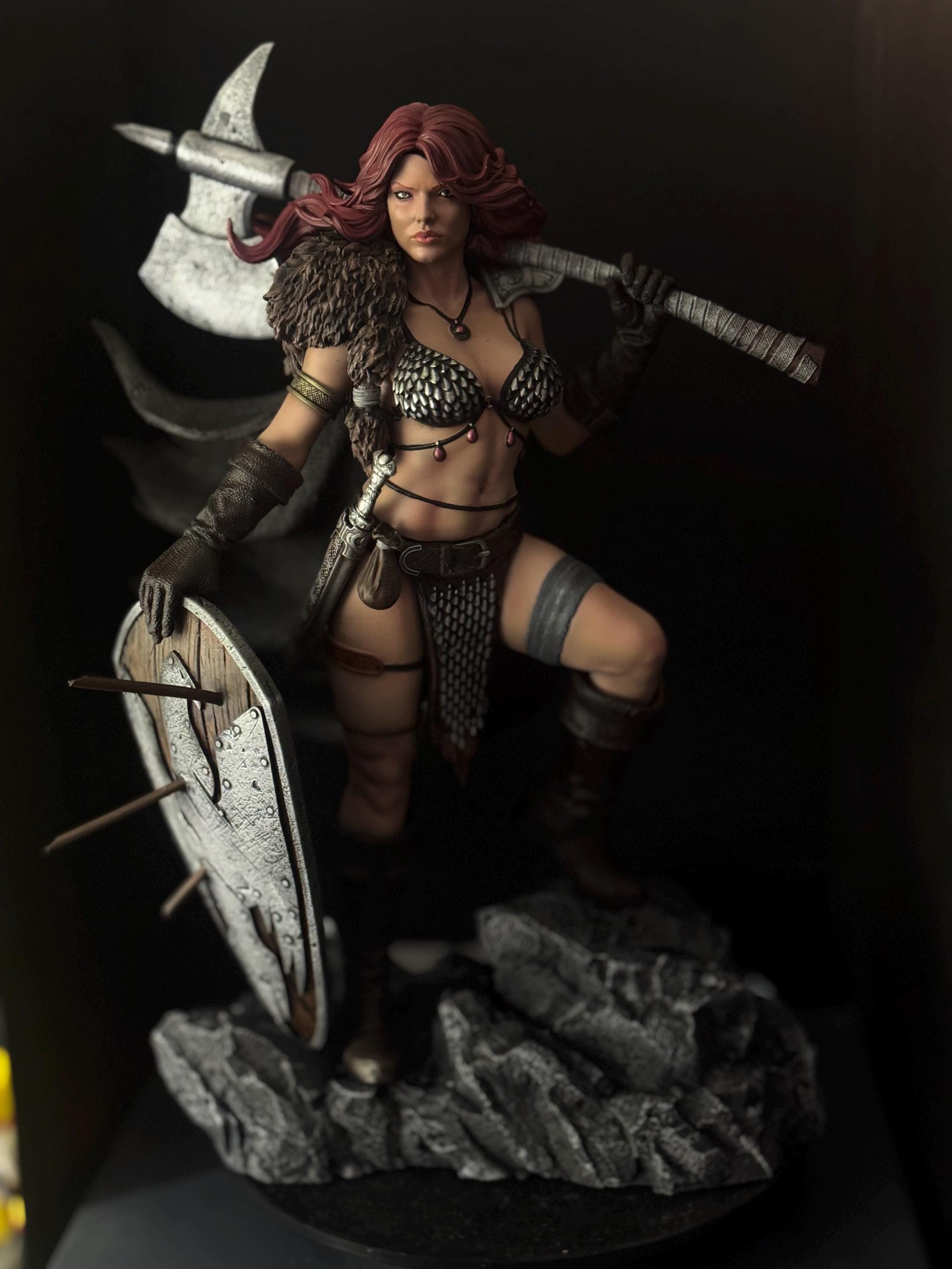 Barbarian Queen custom statue / hand painted