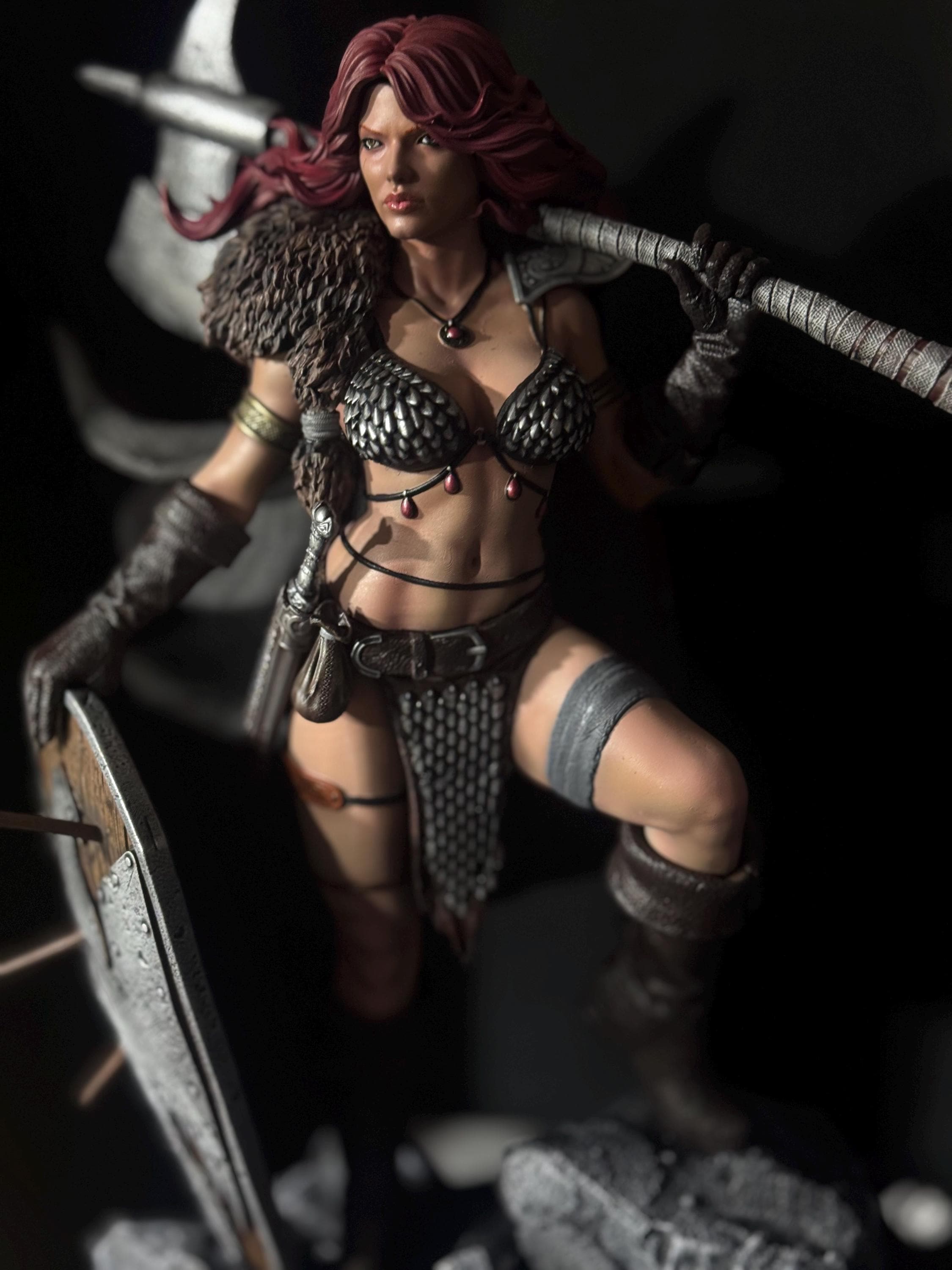 Barbarian Queen custom statue / hand painted