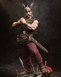 Gaulish Warrior Figurine | Handcrafted Fantasy Collectible Inspired by Ancient Legends and Comic Heroes hand painted