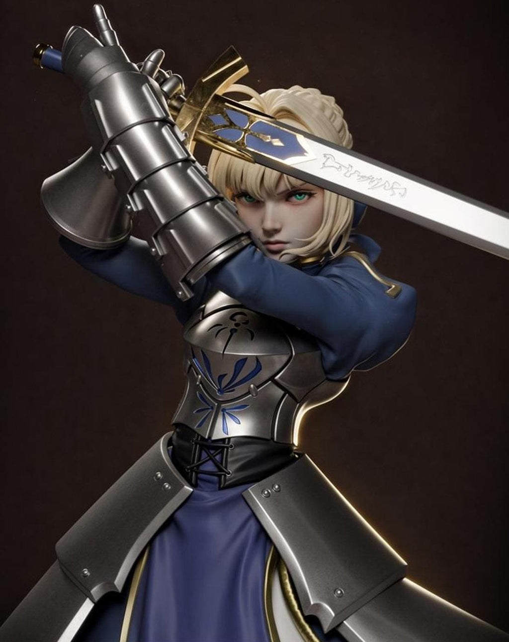 Armored saber Knight with Sacred Blade | 1/6 hand painted