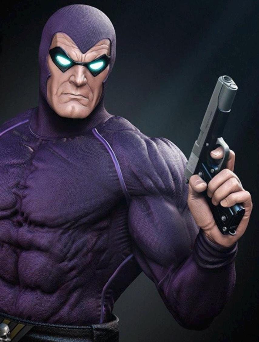 The phantom Hero custom statue hand painted 1/6 - 45cm