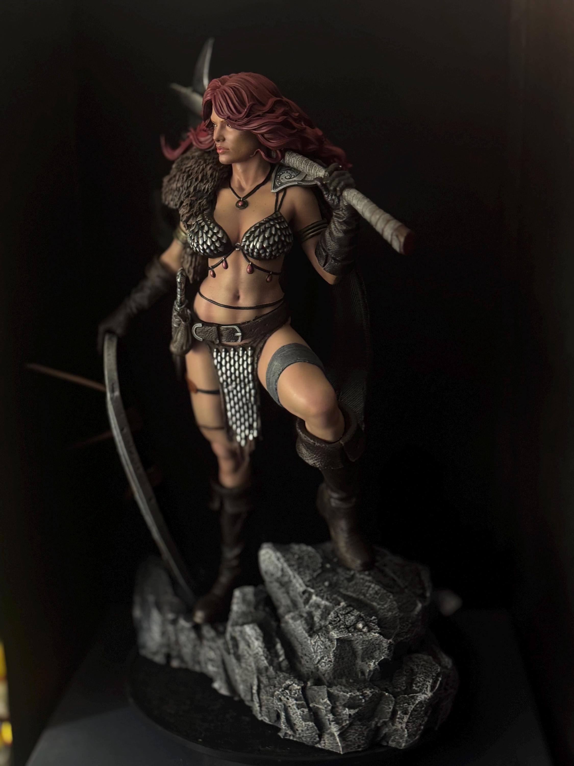 Barbarian Queen custom statue / hand painted