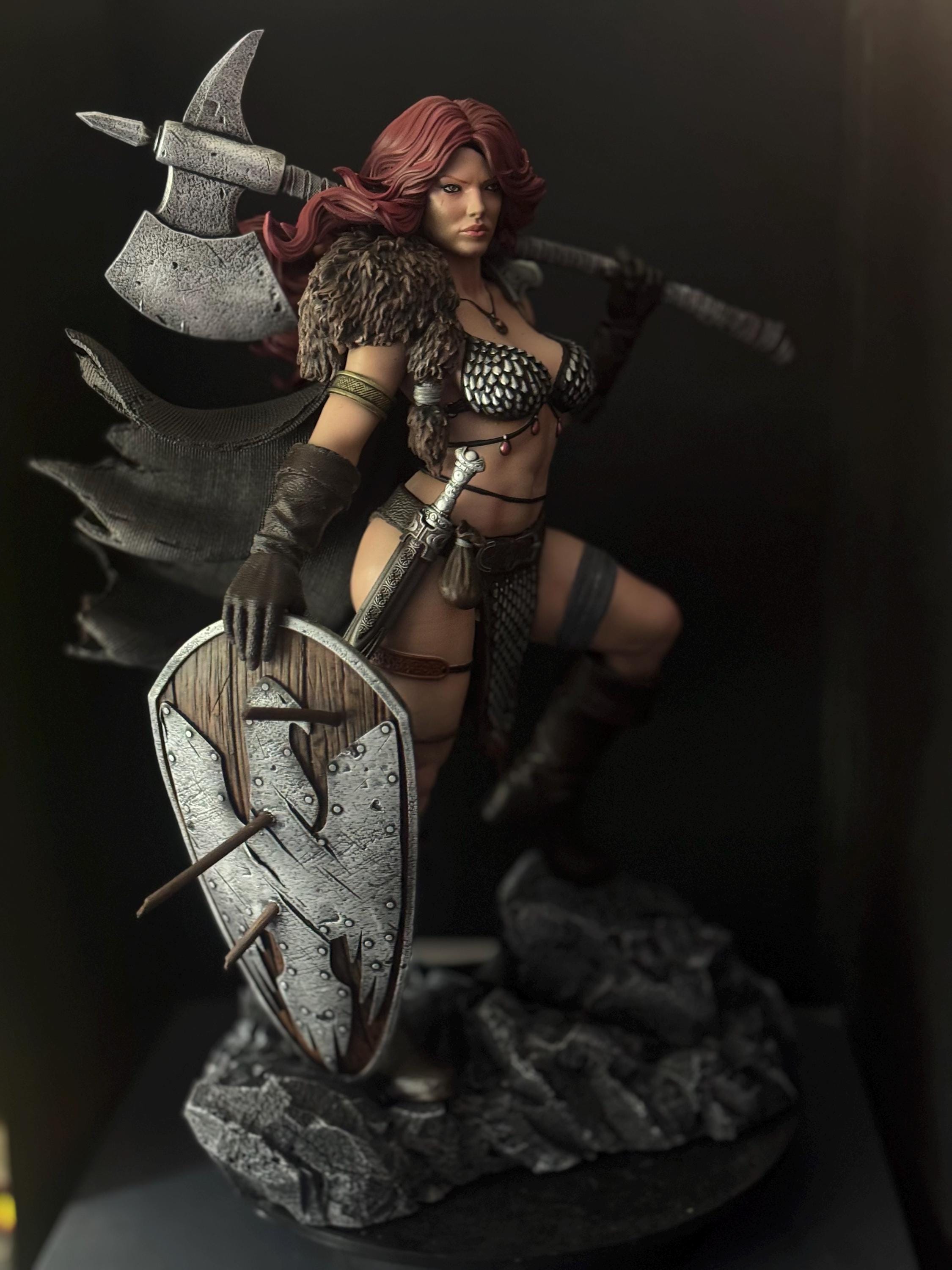 Barbarian Queen custom statue / hand painted