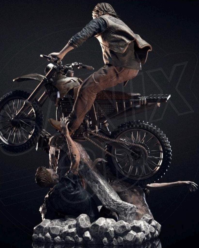 Crossbow Hunter Daryl Custom Figurine | 3D Printed Collectible | 1/6