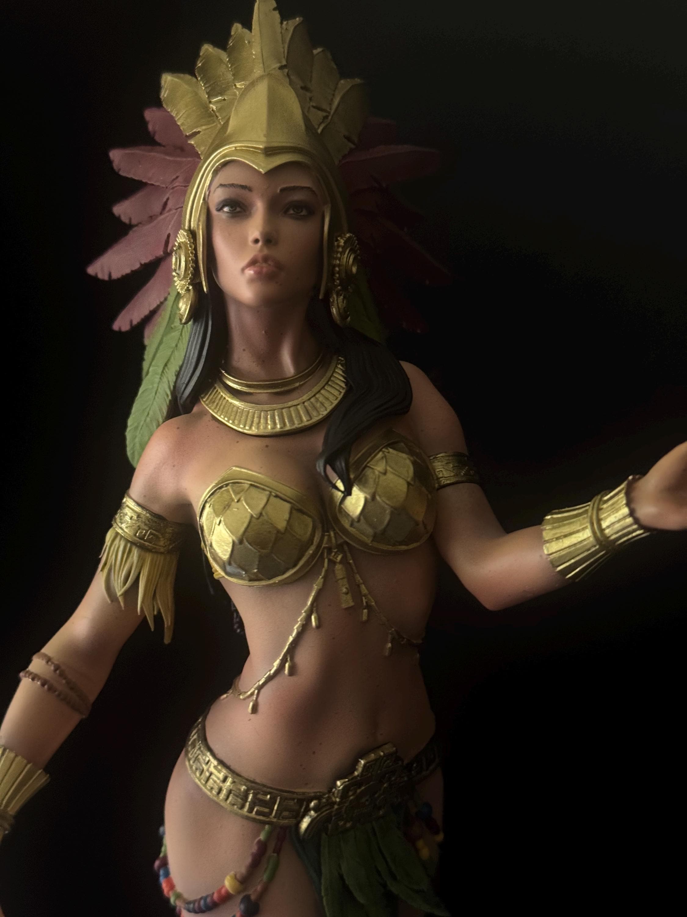 Aztec Goddess Statue 1/6 - hand painted