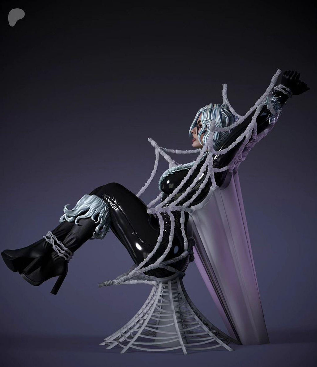 Stealthy black Cat Burglar Custom Figurine | hand painted Feline Thief Statue 1/6