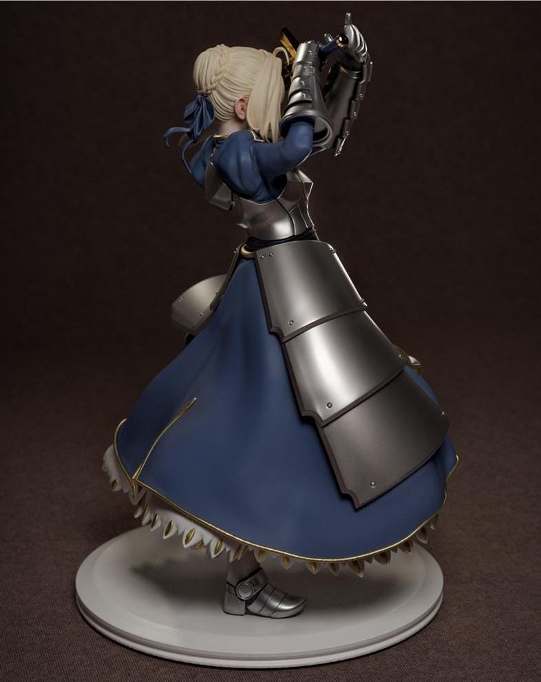 Armored saber Knight with Sacred Blade | 1/6 hand painted