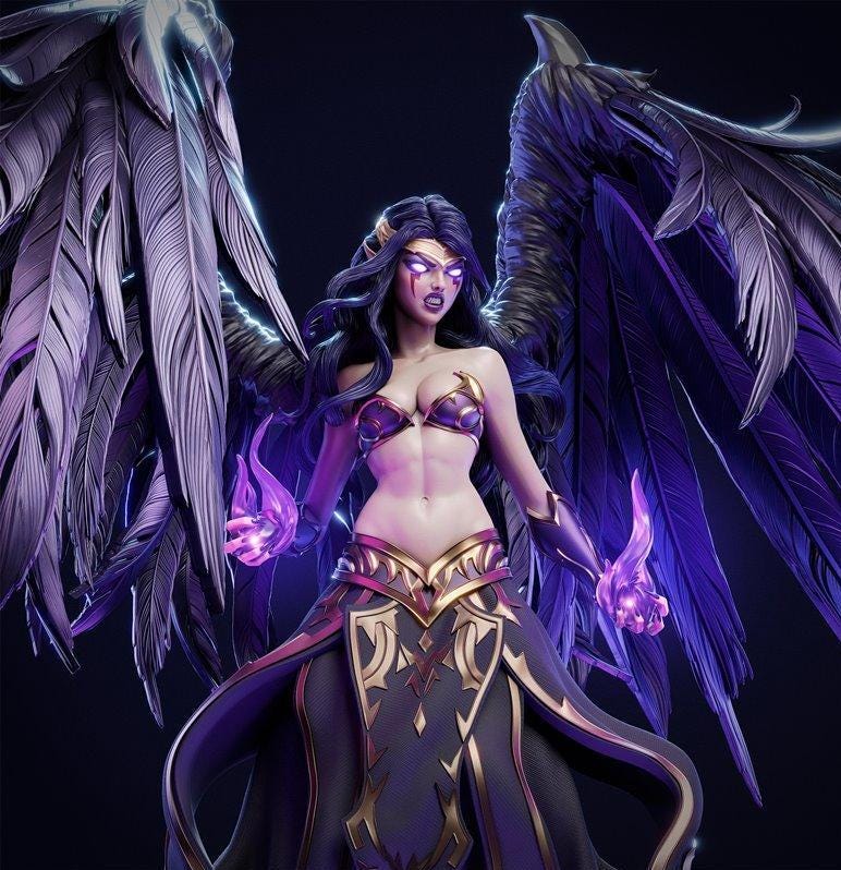 Dark Sorceress | Mystic Witch Collectible Statue | 1/6 hand painted