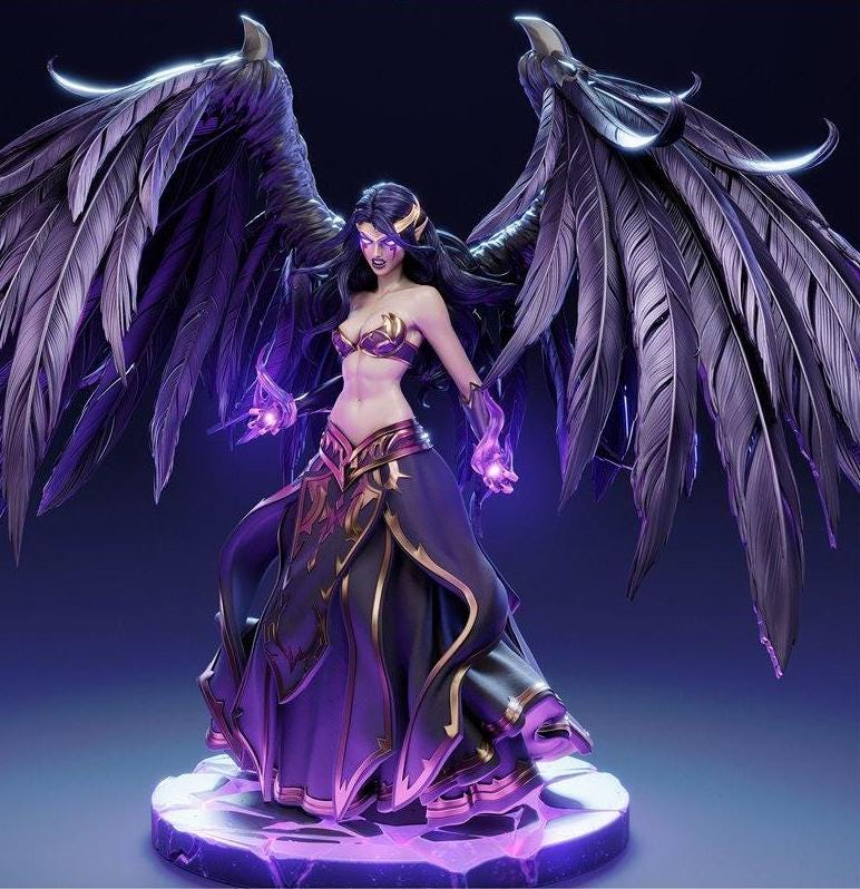Dark Sorceress | Mystic Witch Collectible Statue | 1/6 hand painted