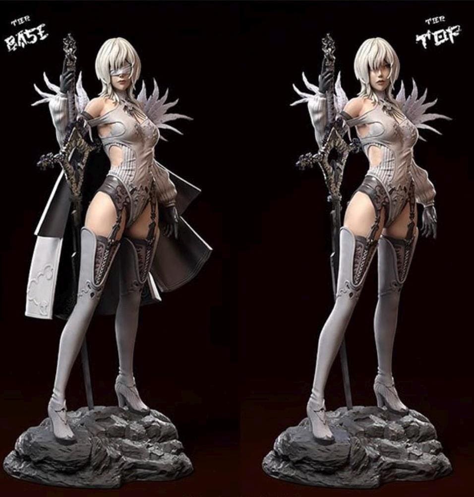 Android Warrior Figurine - 3D Printed Collectible Statue | 1/6 hand painted