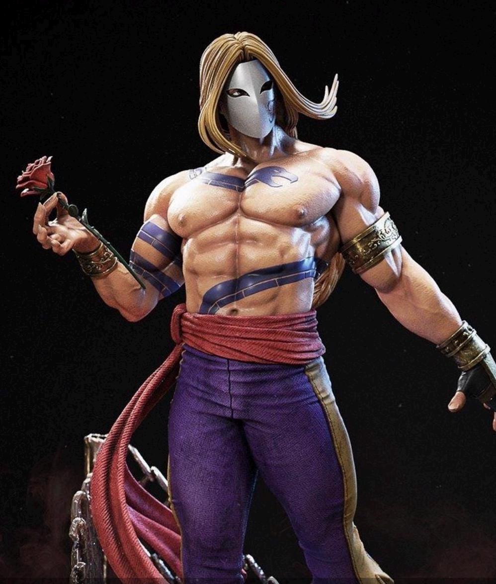 Masked Clawed Fighter Custom Figurine – Hand-Painted Statue 45-50cm