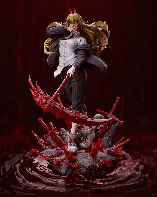 Anime Demon Girl Figurine – Hand-Painted Resin Statue with Scythe – Manga Inspired Collector Art Toy for Otaku & Gift Lovers 1/6