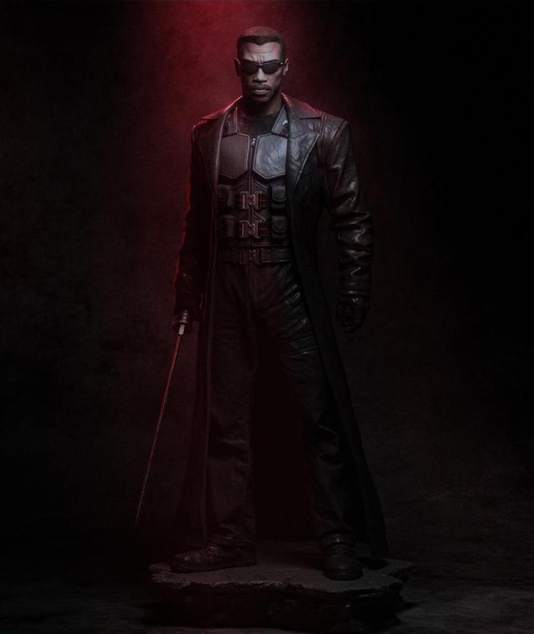 Vampire Hunter Figurine: Dark Resin Statue with Katana 1/6 hand painted