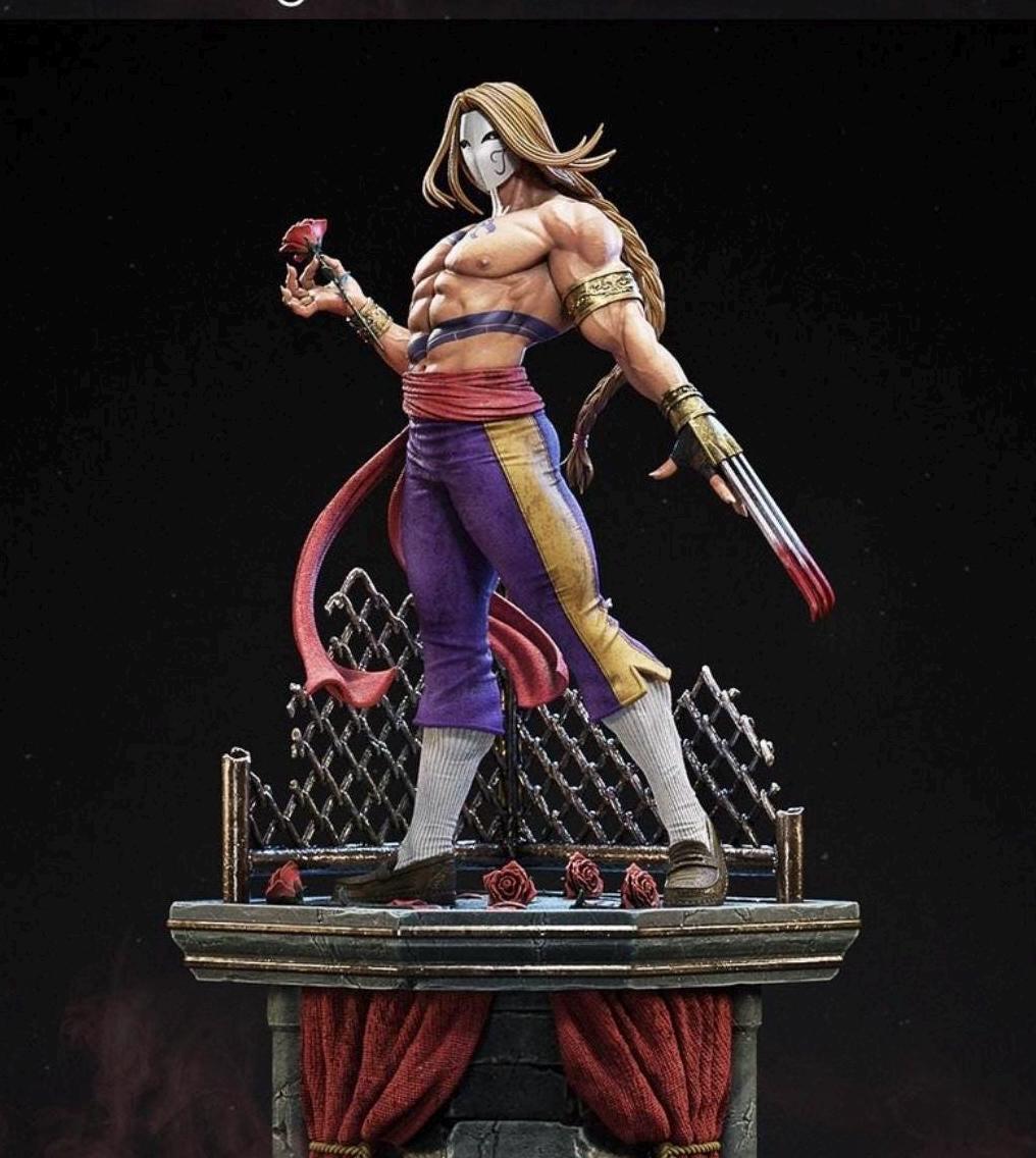 Masked Clawed Fighter Custom Figurine – Hand-Painted Statue 45-50cm