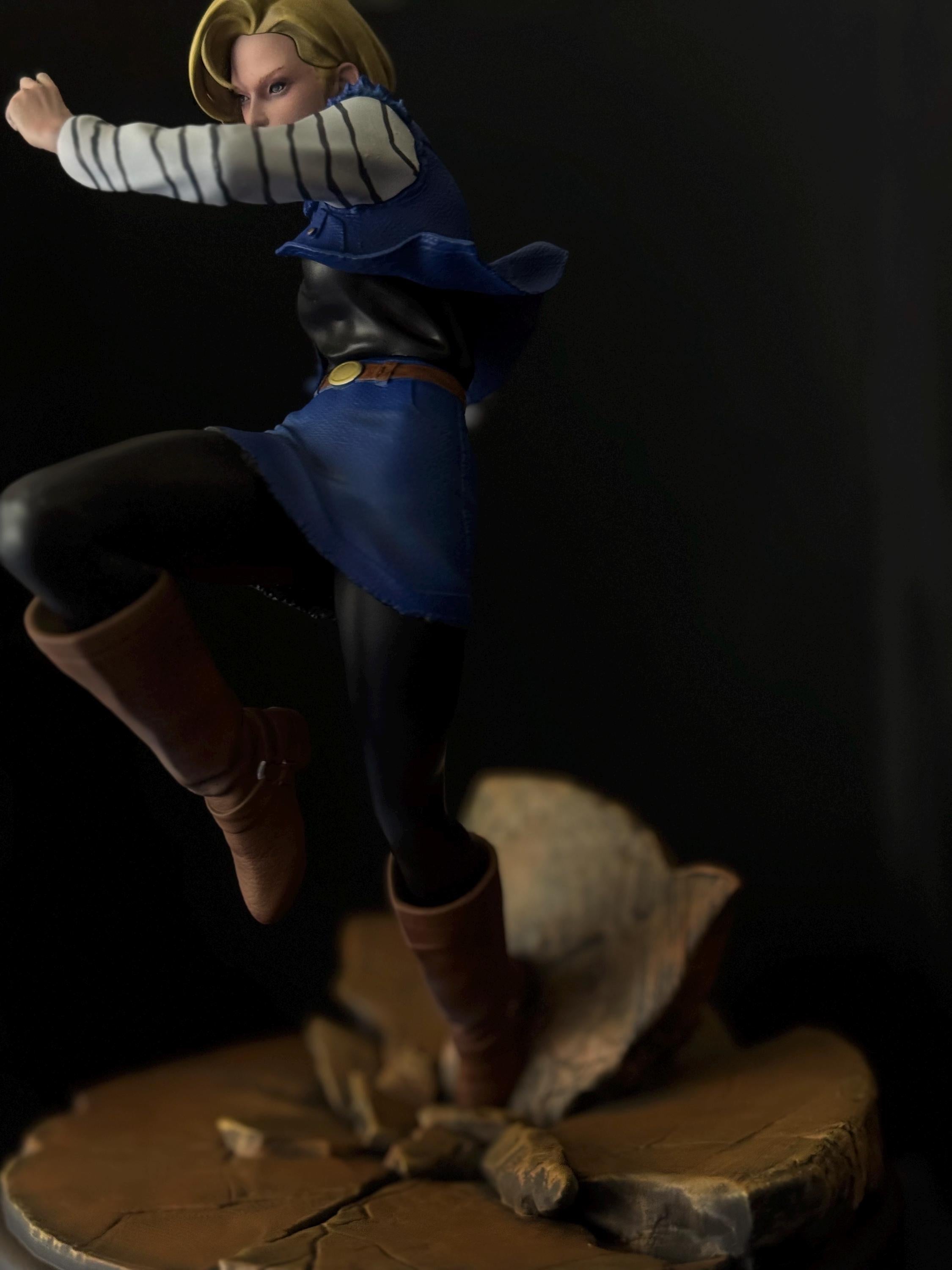Blonde Warrior statue 1/6 / hand painted