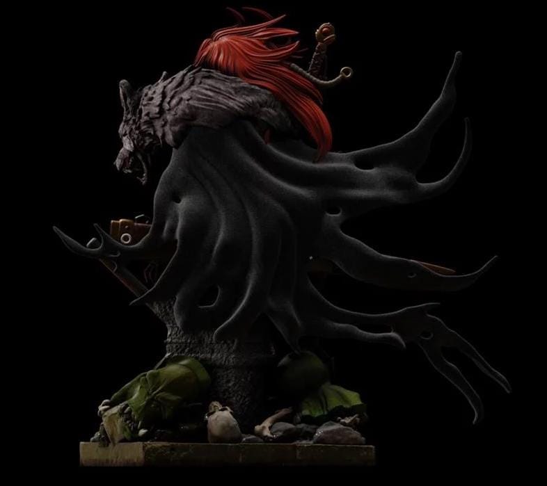Barbarian Queen Resin Statue – 1:6 custom Fantasy Sculpture hand painted