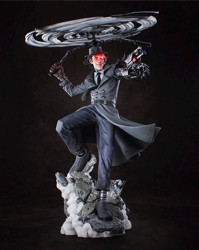 Cyborg Inspector Gadget Figurine – 1:6 Scale Hand-Painted, led eyes
