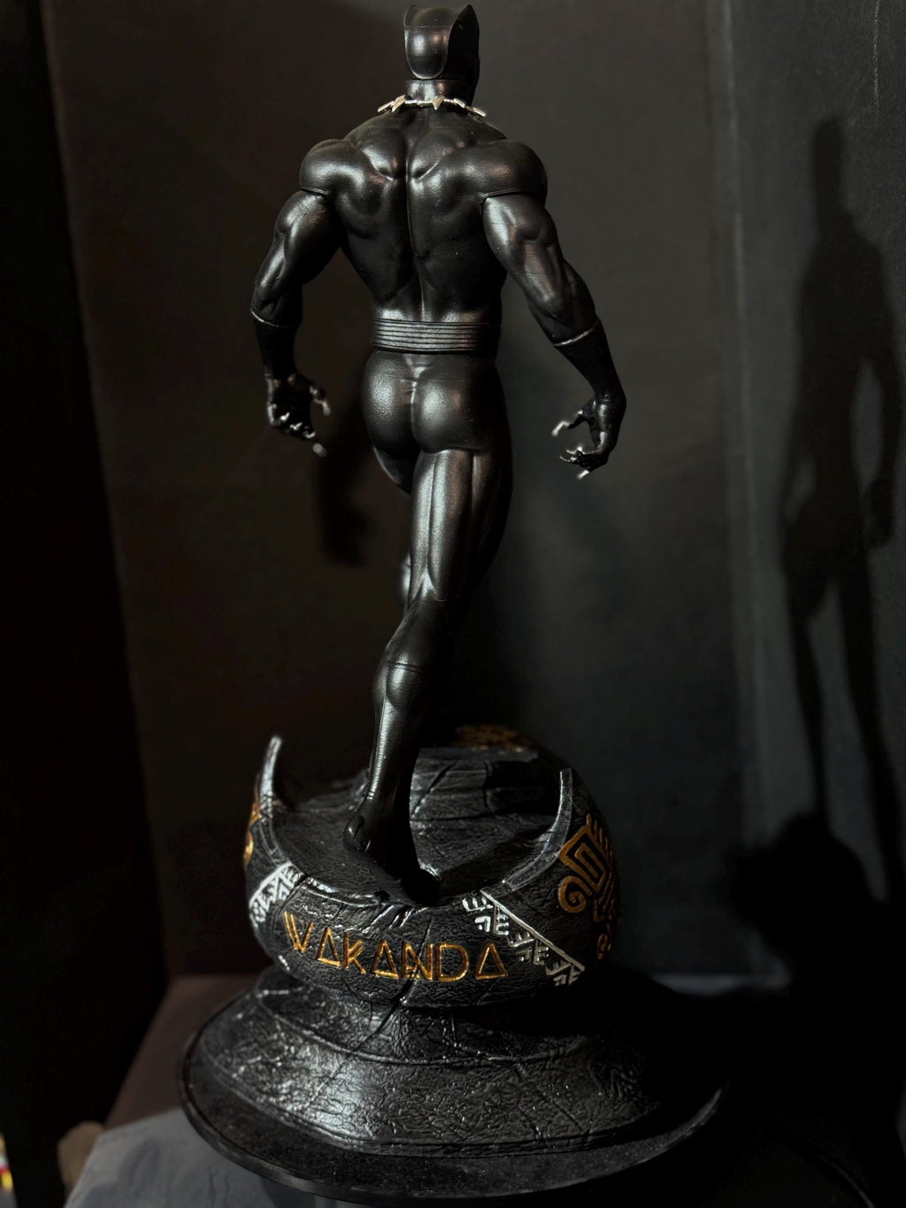 Panther Guardian custom statue / hand painted