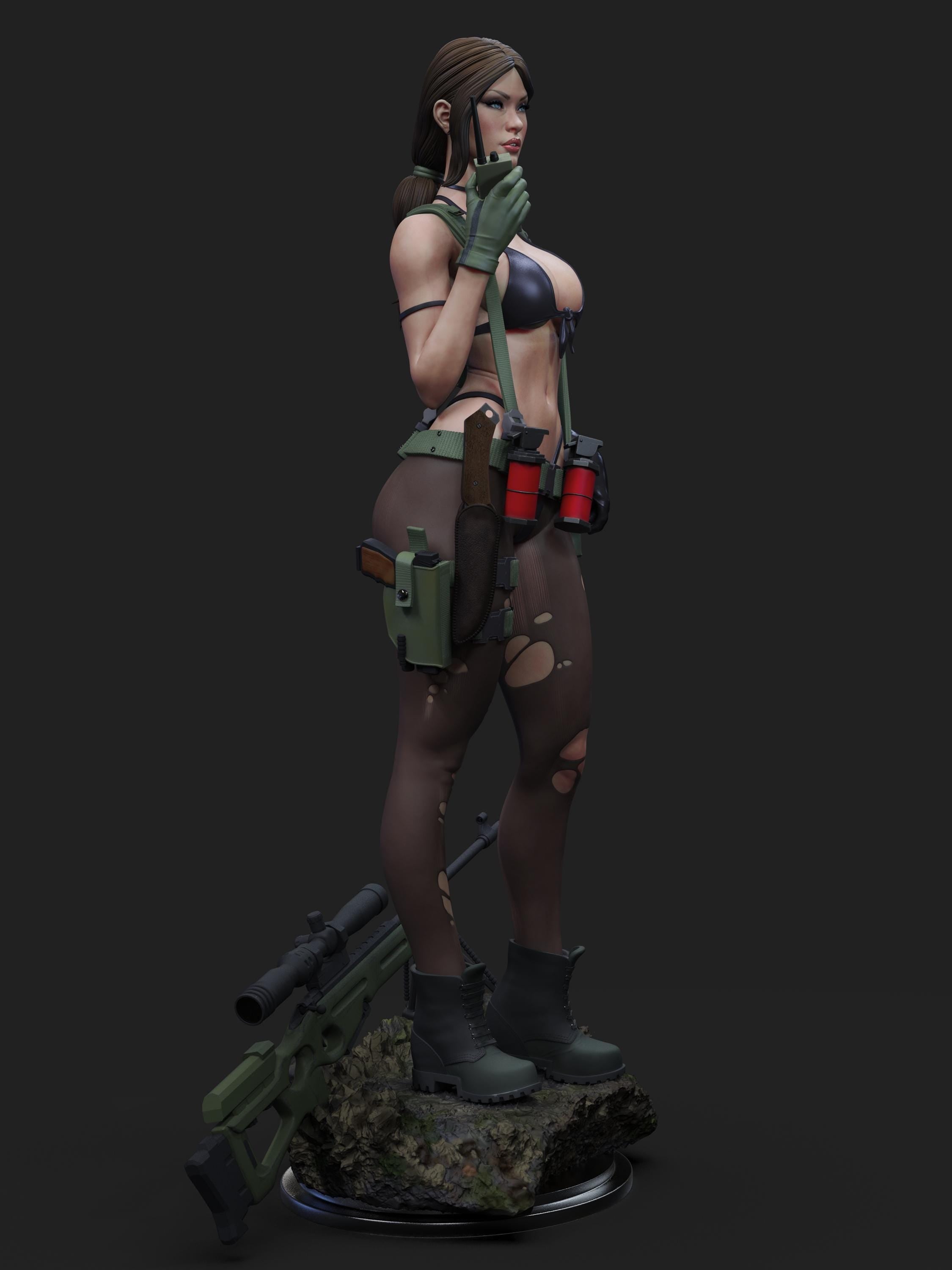 Custom Female quiet Sniper Figurine – 1/6