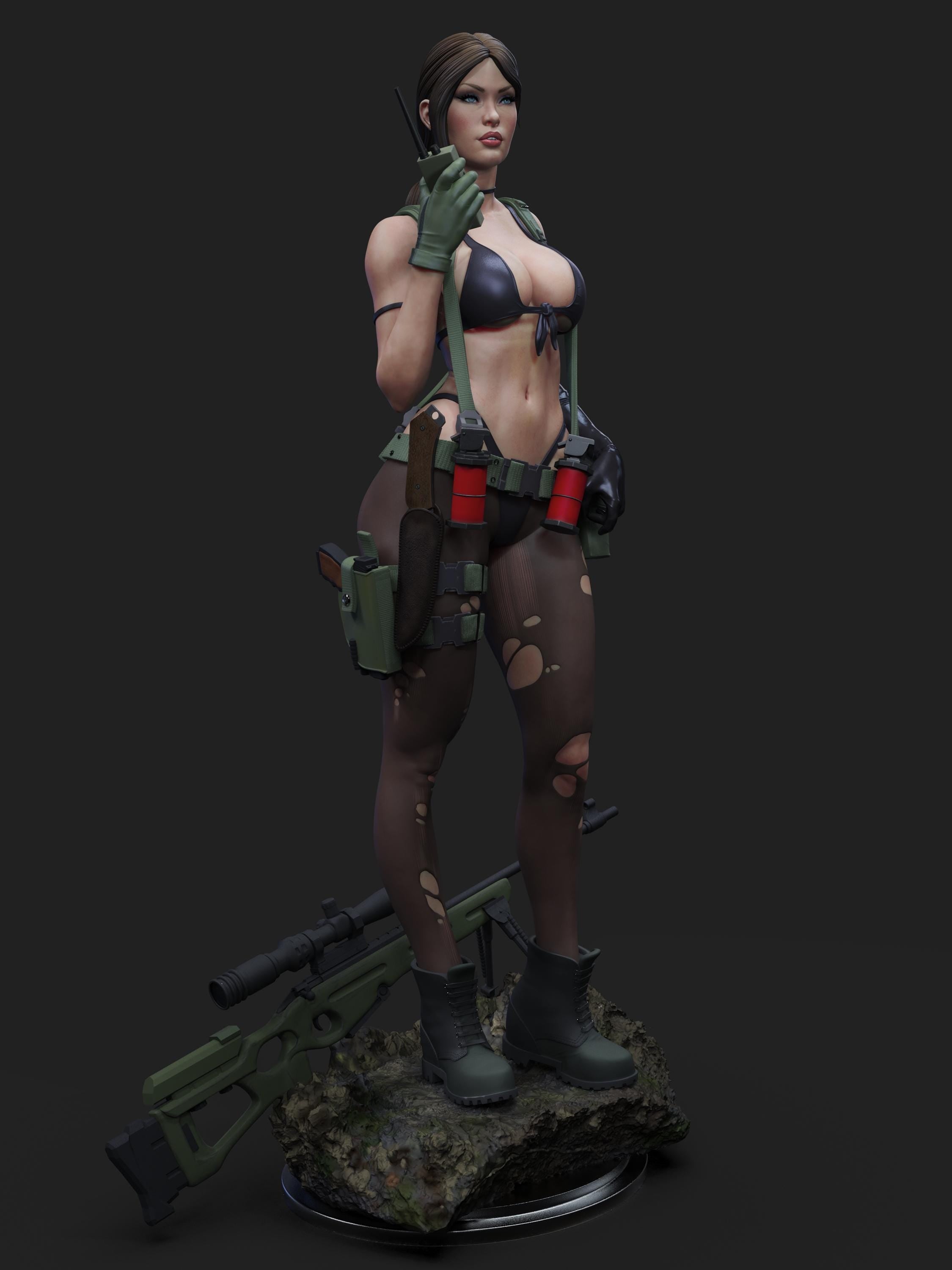 Custom Female quiet Sniper Figurine – 1/6