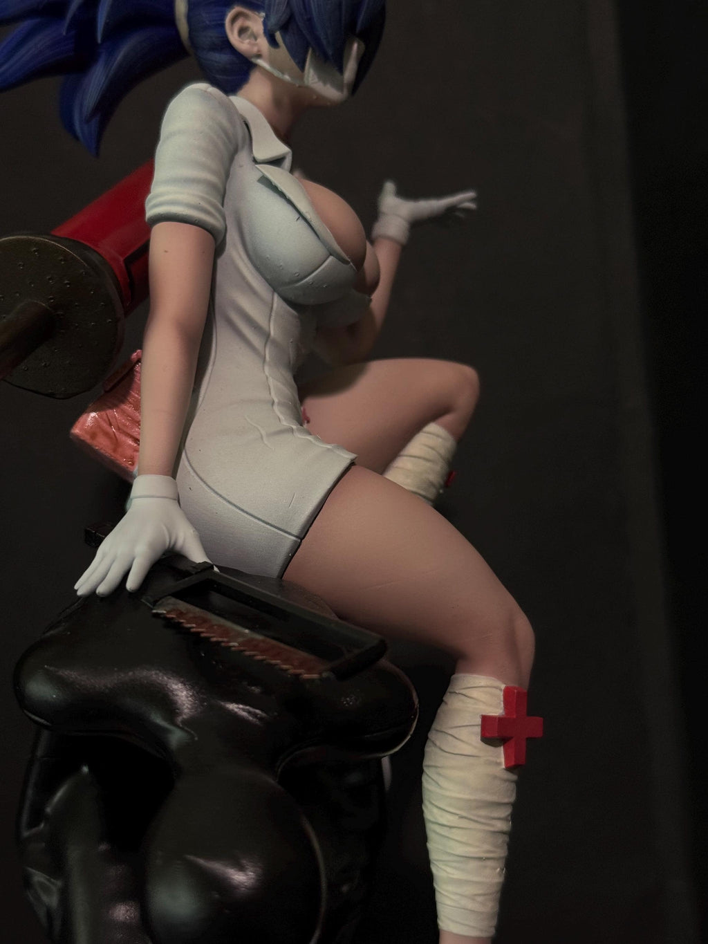 Ninja Nurse valentine Figurine – Highly Detailed custom Statue 1/6 hand painted