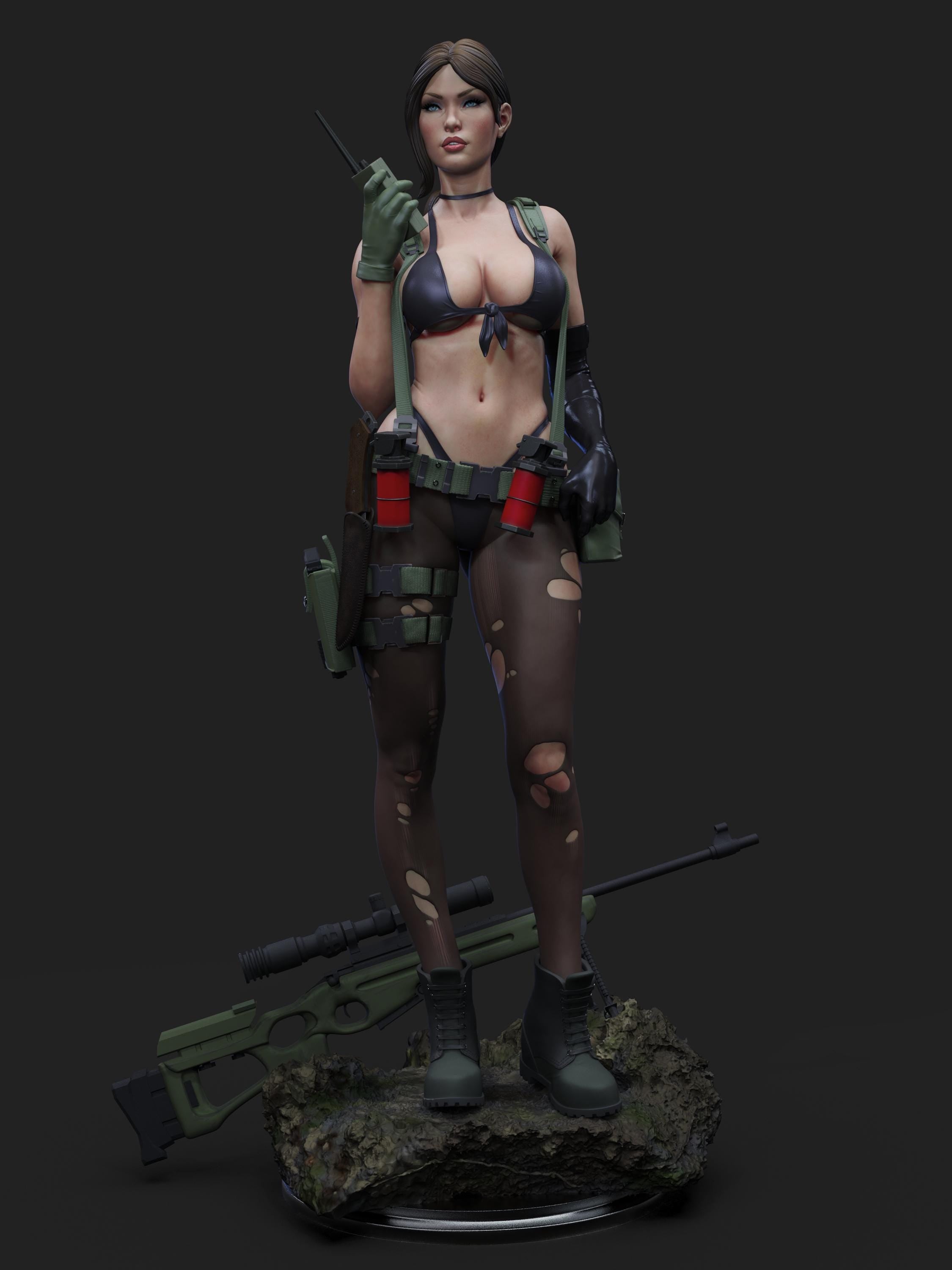 Custom Female quiet Sniper Figurine – 1/6