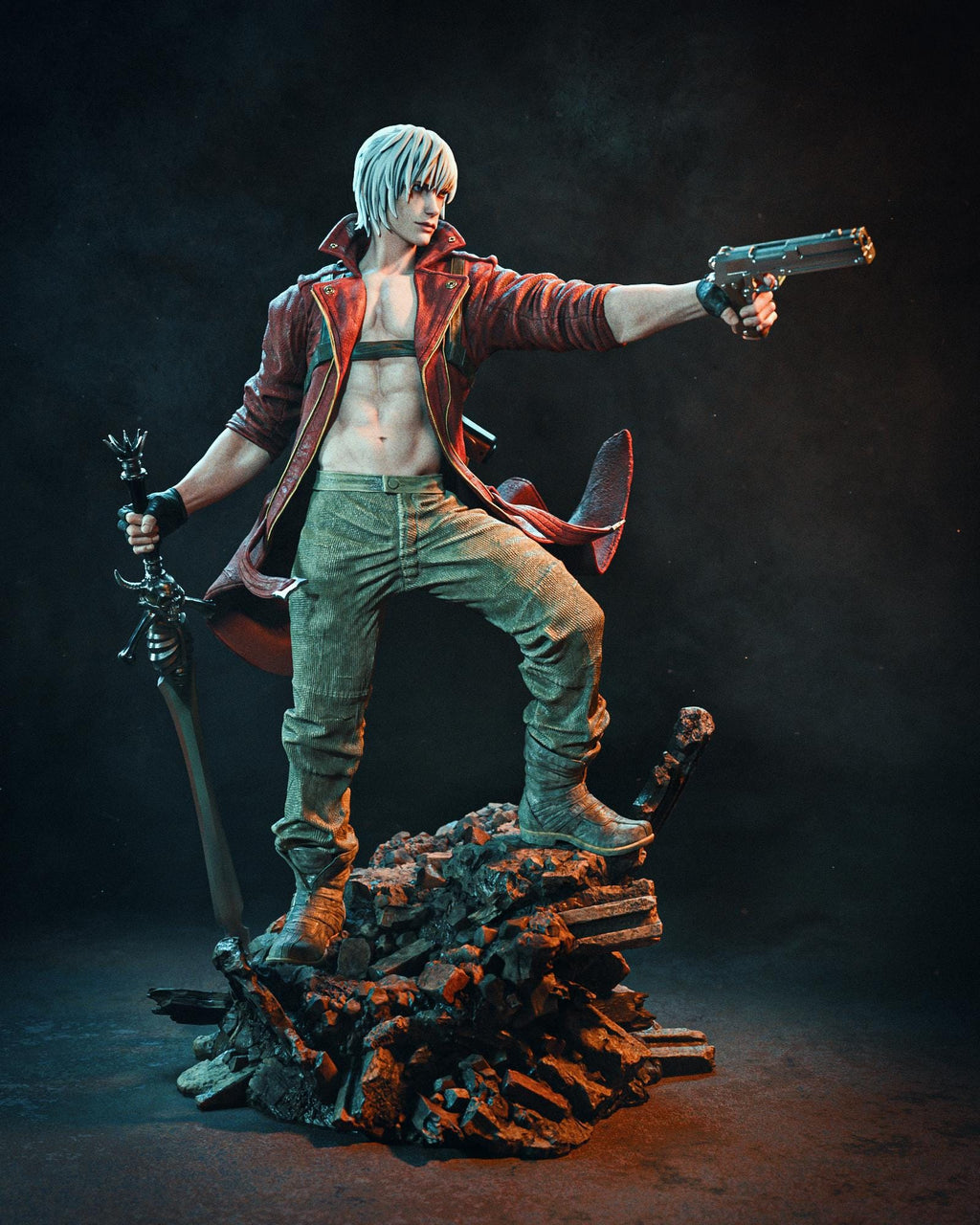 Demon Hunter Figurine – 1/6 Fantasy Statue / hand painted