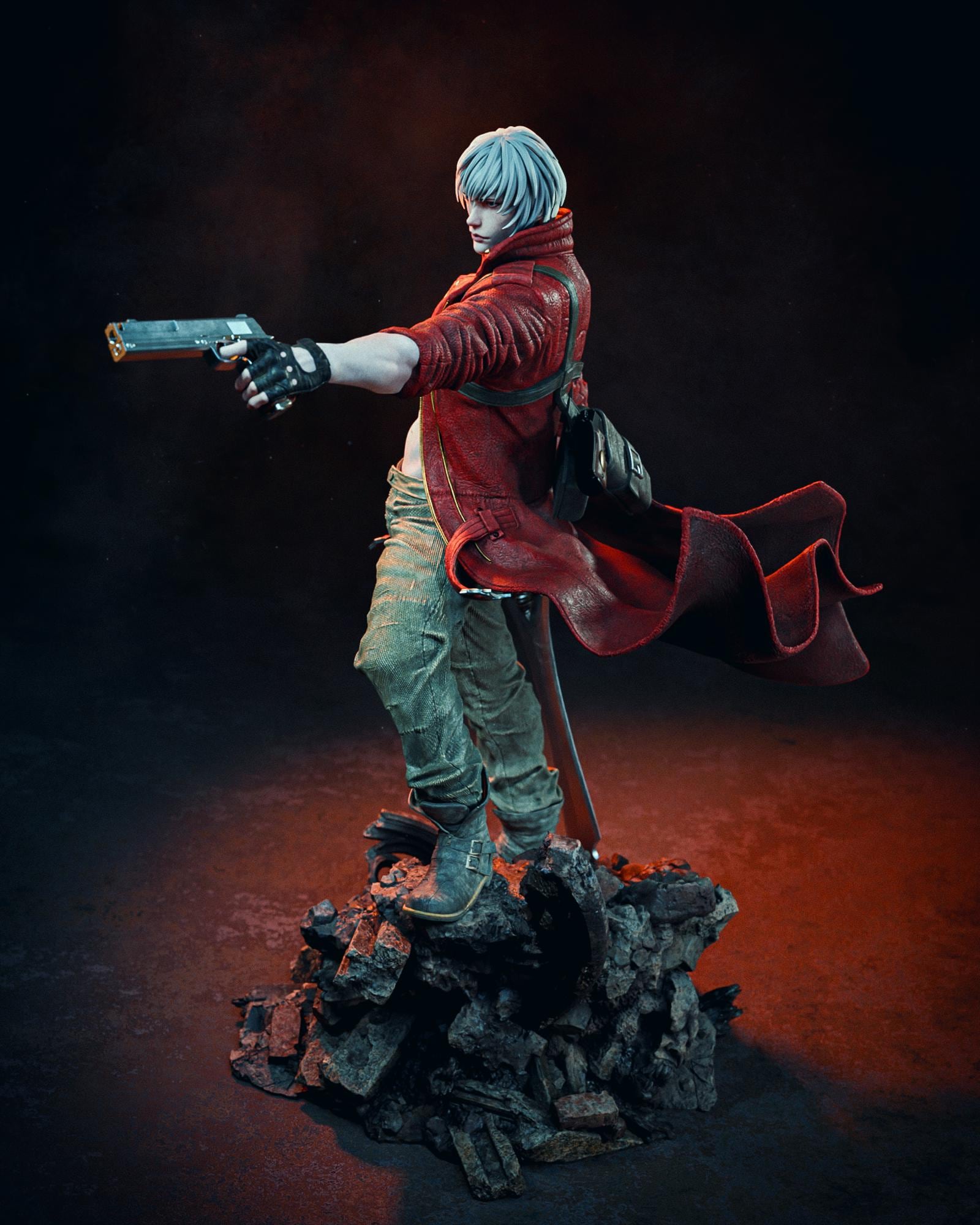 Demon Hunter Figurine – 1/6 Fantasy Statue / hand painted