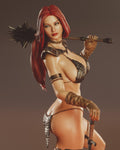 Barbarian Warrior Woman – 1/6 Fantasy Figurine hand painted