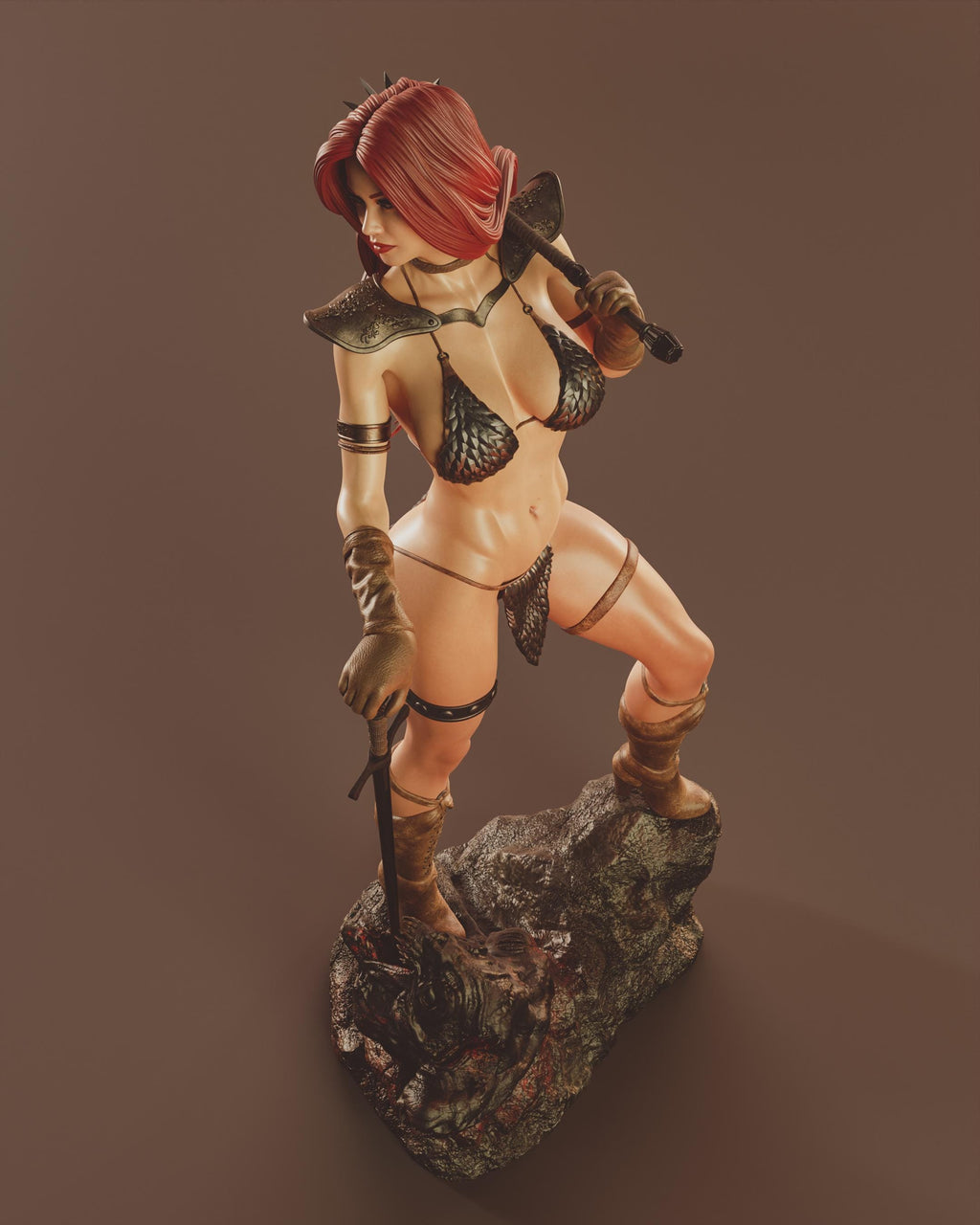 Barbarian Warrior Woman – 1/6 Fantasy Figurine hand painted