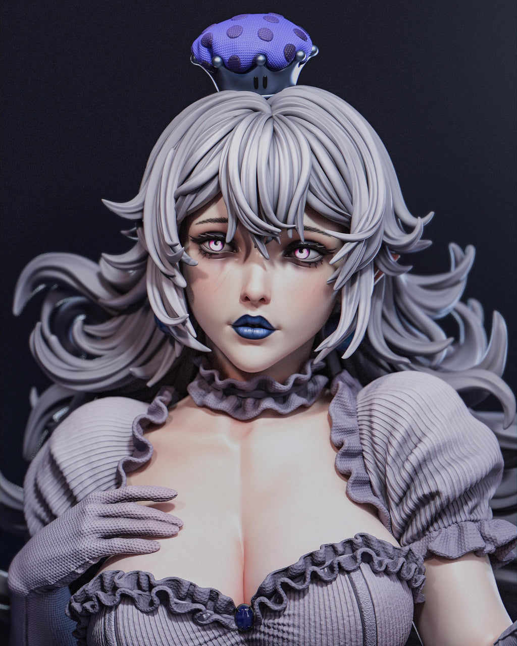 Custom Painted Ghost Queen Figurine – 1/6 Fantasy Statue