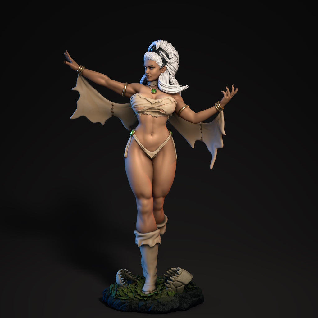 Custom hand Painted Tribal Warrior Woman – 1/6 Scale Fantasy Goddess Figurine