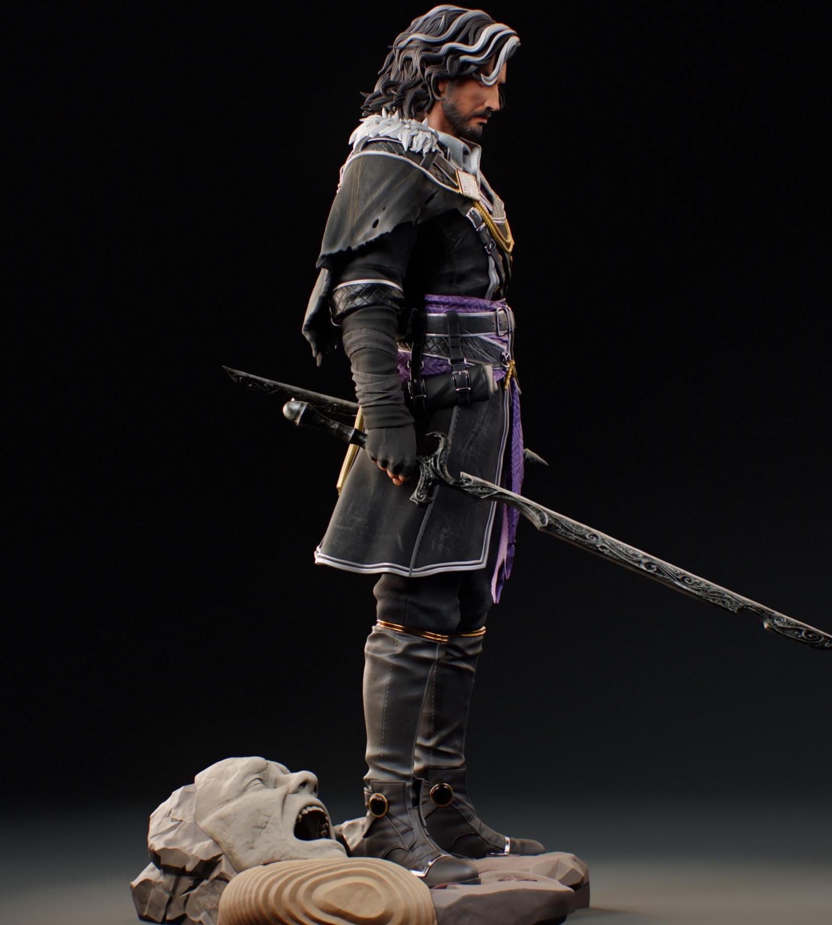 Custom Figurine of Dark Hero – hand Painted 1/6