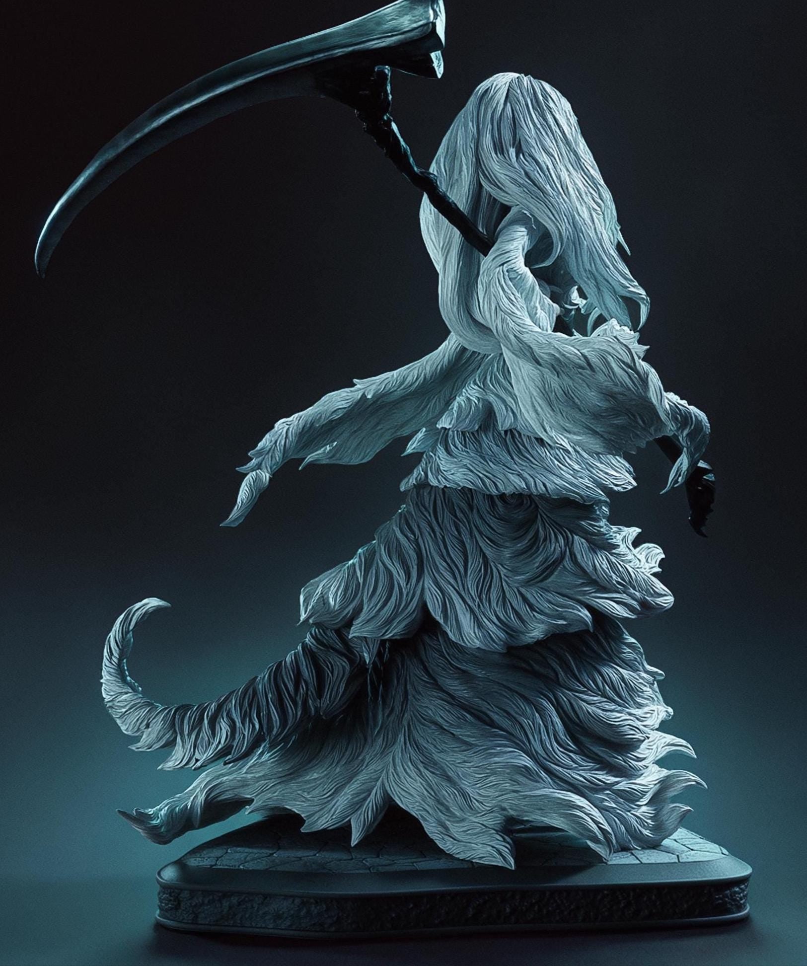 Custom Figurine of Ethereal Reaper – 1/6 Scale Resin Statue / hand painted