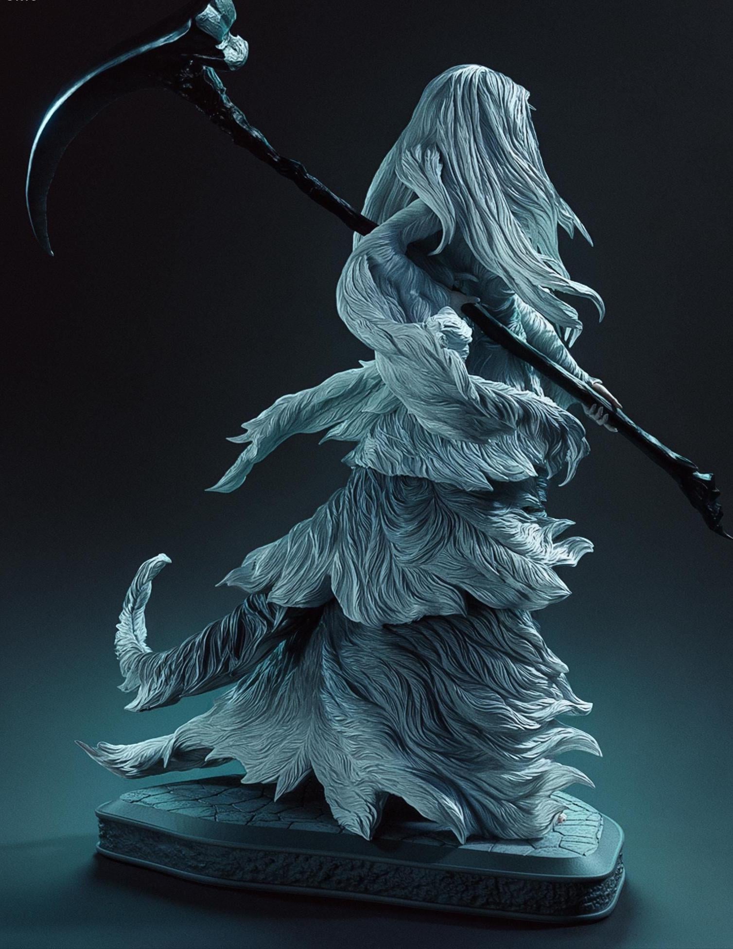Custom Figurine of Ethereal Reaper – 1/6 Scale Resin Statue / hand painted