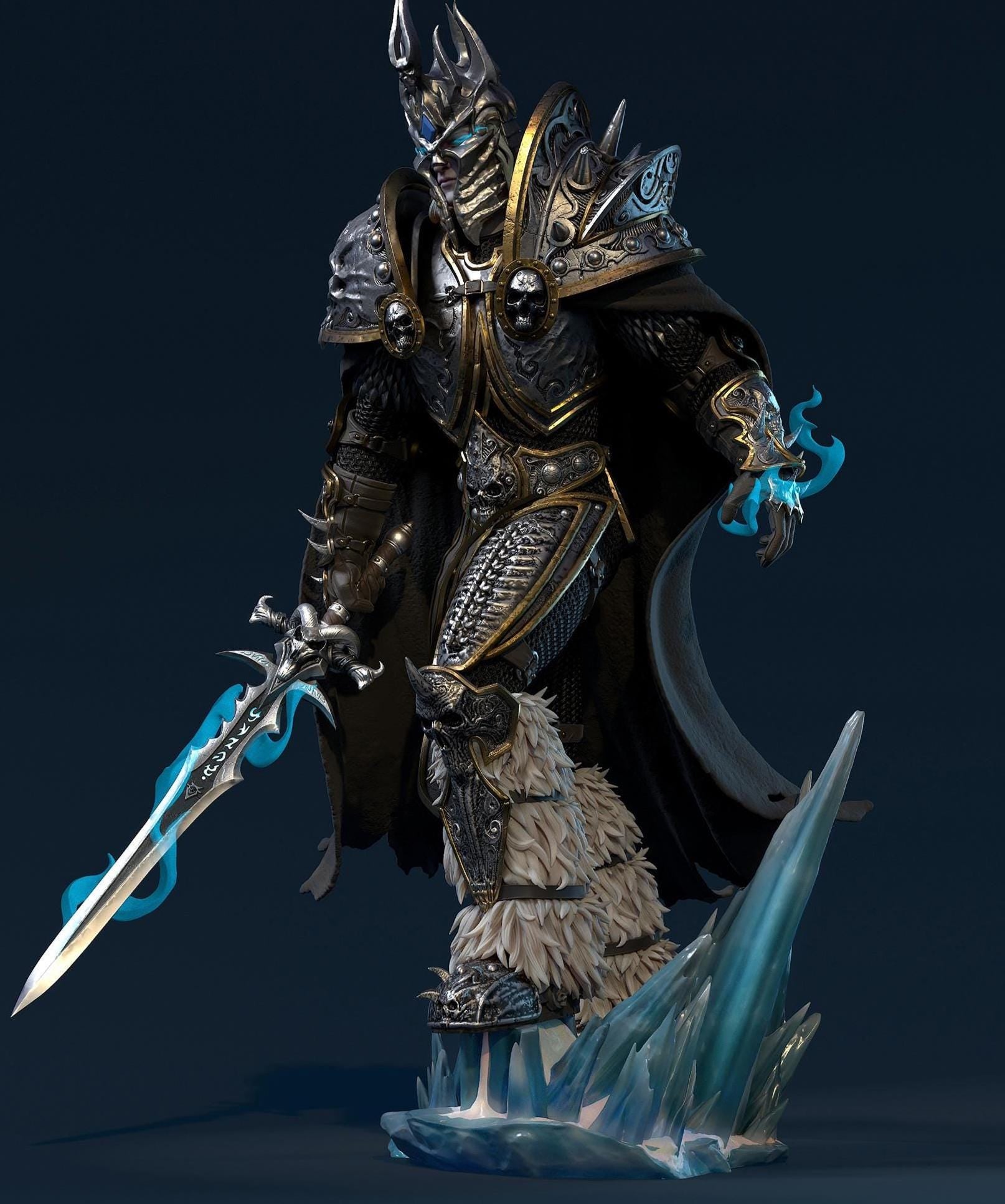 Custom Frost King Figurine – Hand Painted 1/6 Scale or 1/8